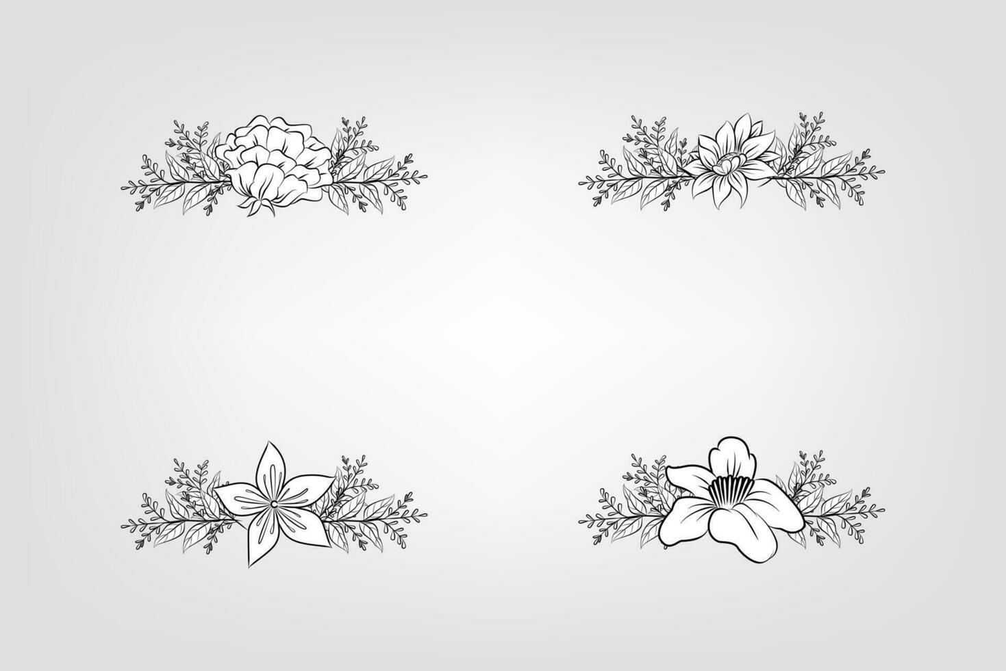 bloemen bloem gebladerte arrangement krans vector