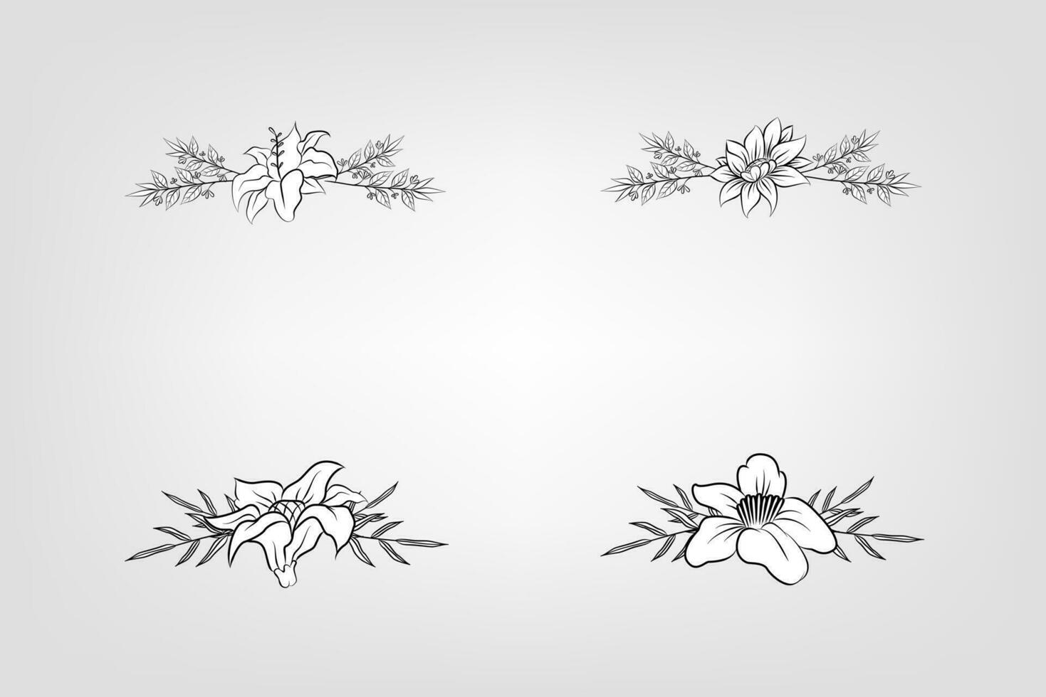 bloemen bloem gebladerte arrangement krans vector