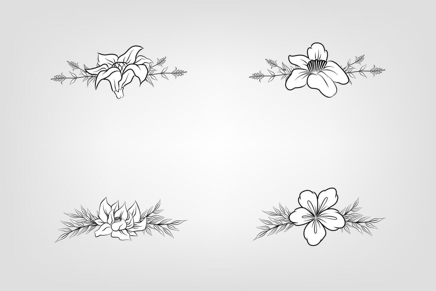 bloemen bloem gebladerte arrangement krans vector