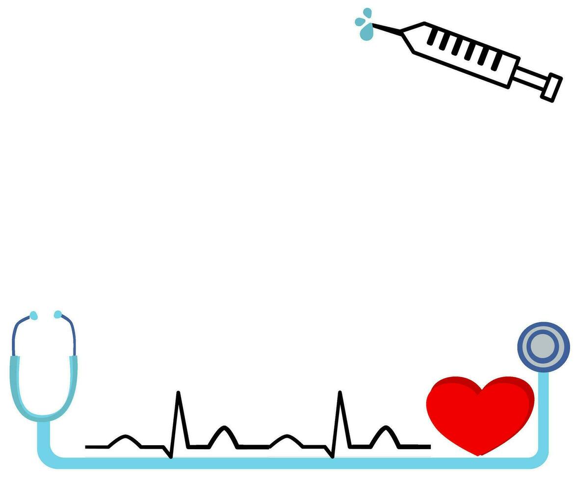 achtergrond voor geneeskunde Gezondheid zorg hart Golf vector