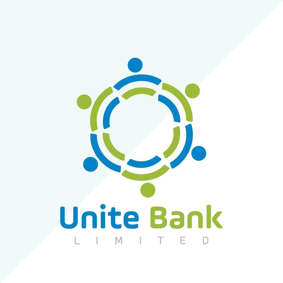 bank logo, verzekering of gemeenschap logo, ondersteuning icoon ontwerp vector