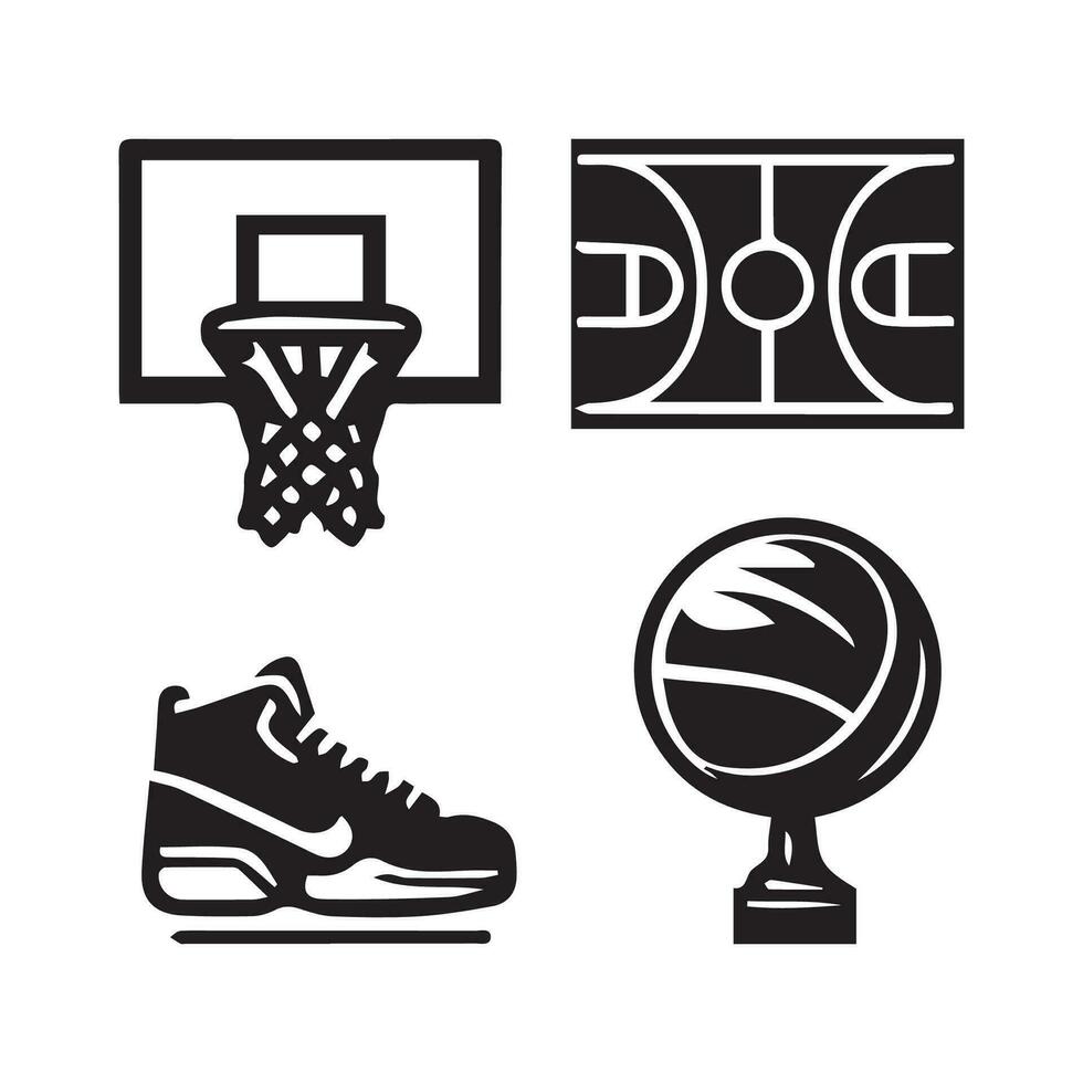 basketbal icoon perfect voor logo's, statistieken en infographics. vector