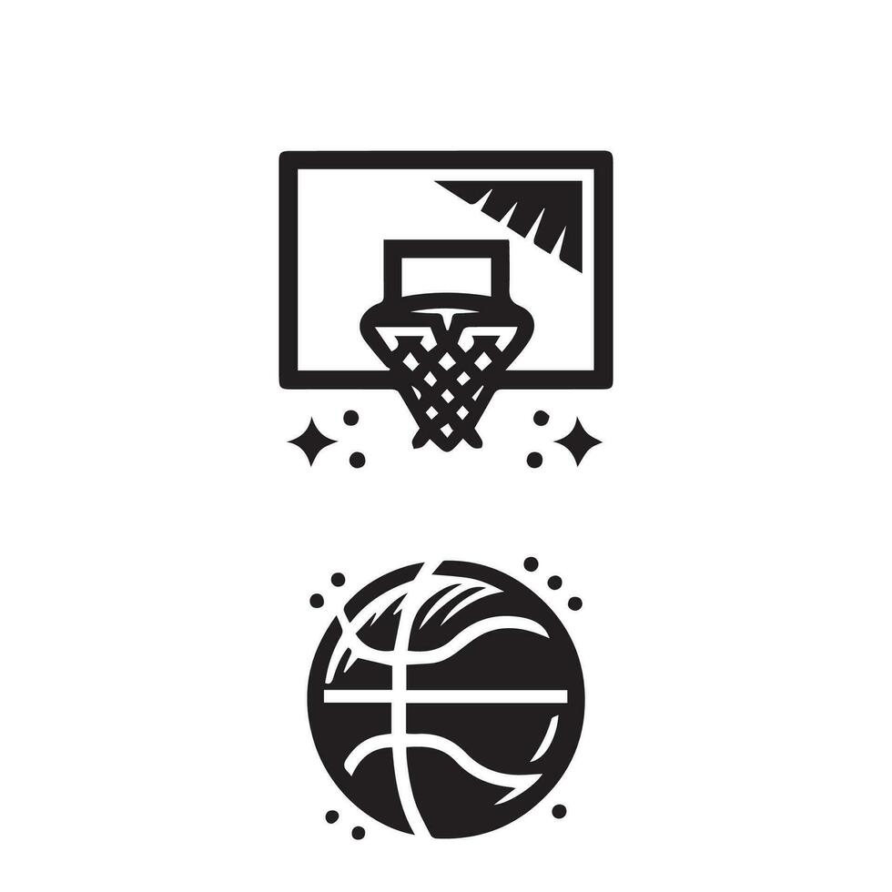 basketbal icoon perfect voor logo's, statistieken en infographics. vector