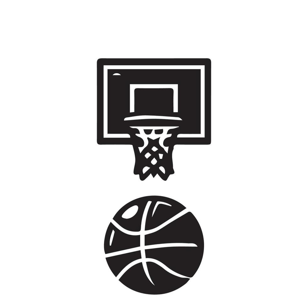 basketbal icoon perfect voor logo's, statistieken en infographics. vector