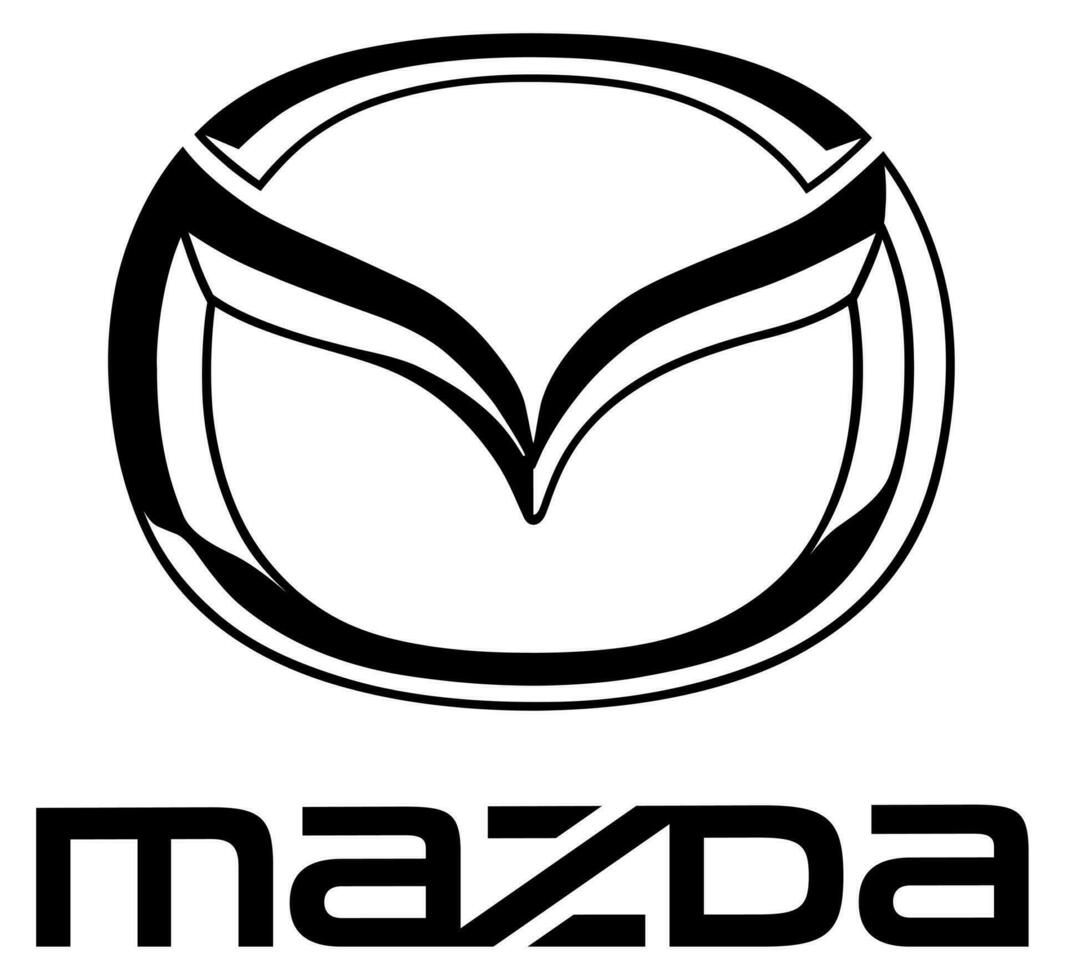 mazda auto logo vector