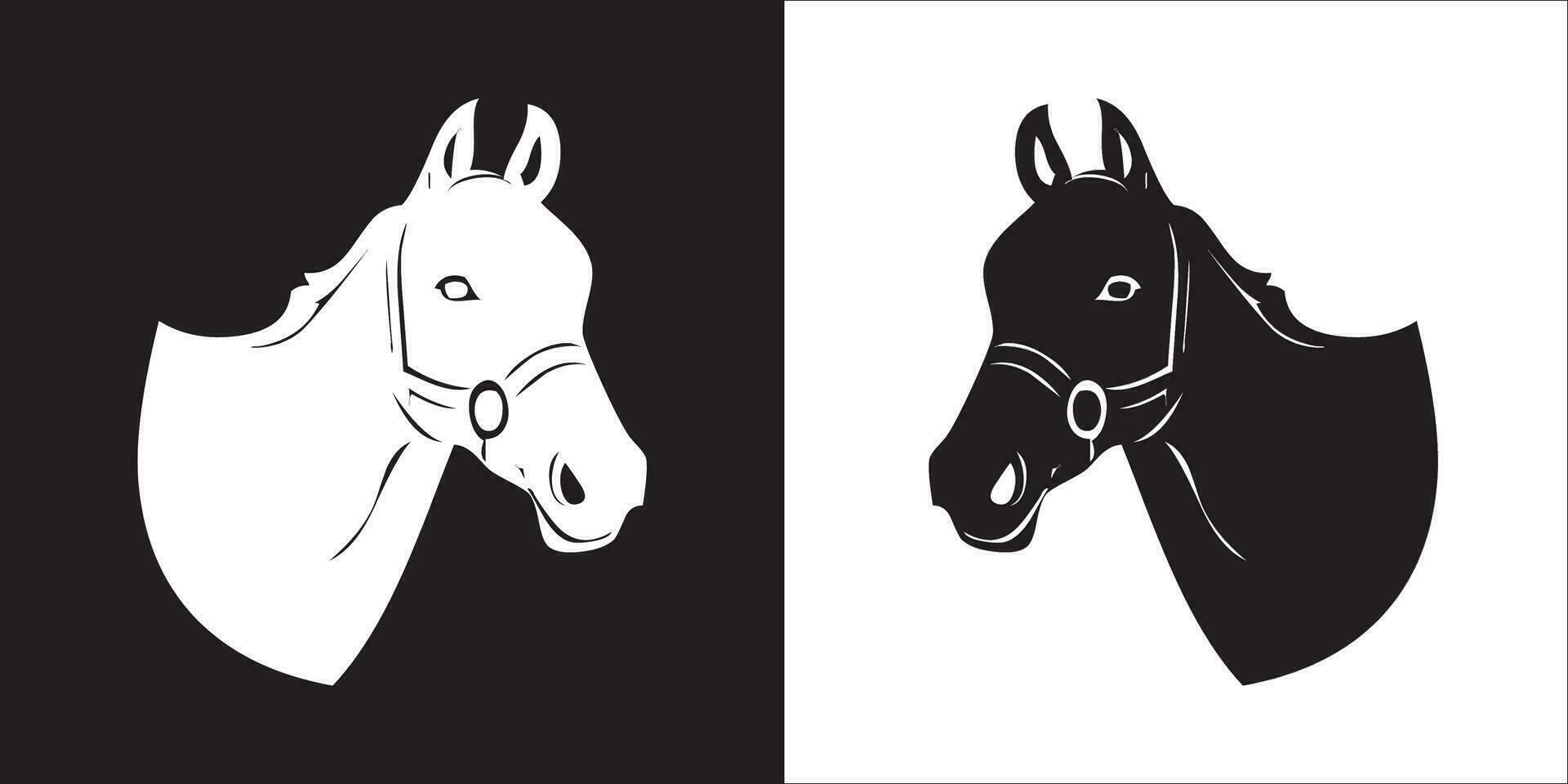 illustratie vector grafiek van paard hoofd icoon