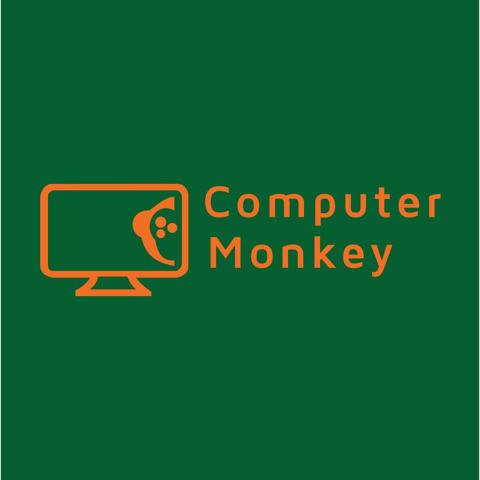 computer logo ontwerp vector