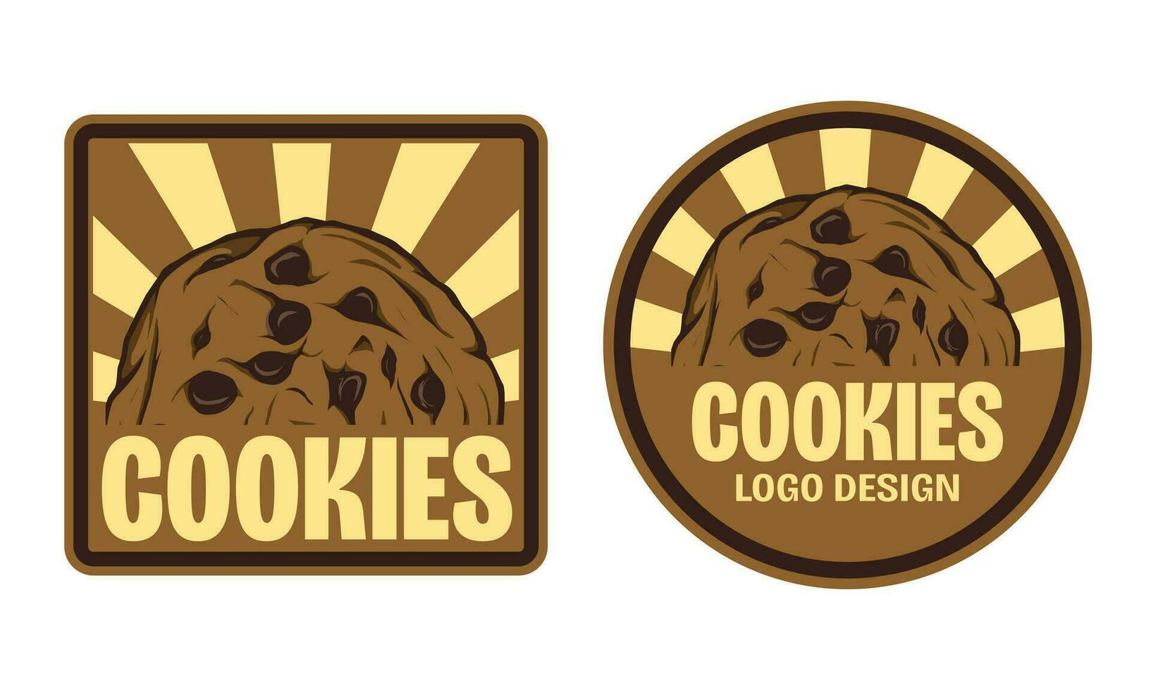 koekjes vector logo reeks ontwerp