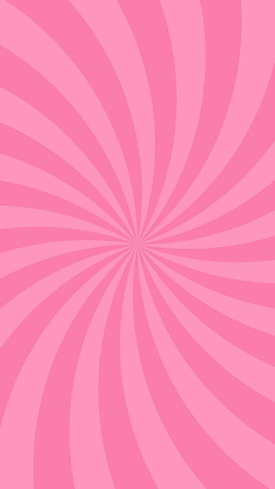 gemakkelijk gebogen licht roze radiaal lijnen effect vector achtergrond