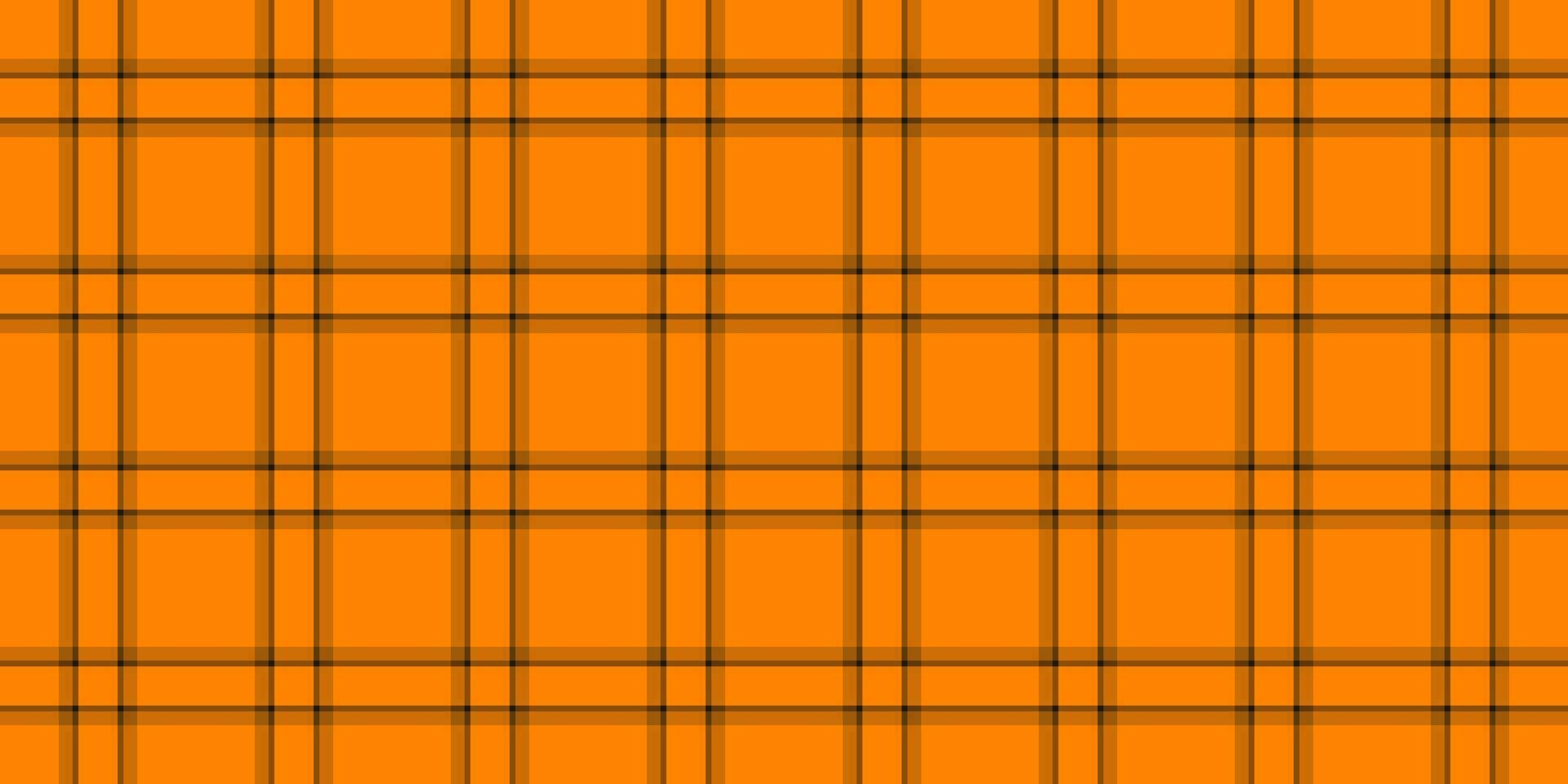 vacht structuur naadloos vector, handdoek textiel plaid achtergrond. luxe kleding stof patroon Schotse ruit controleren in oranje en helder kleuren. vector
