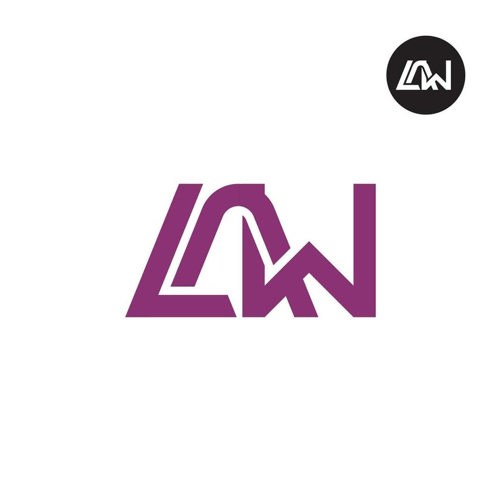 brief wet monogram logo ontwerp vector