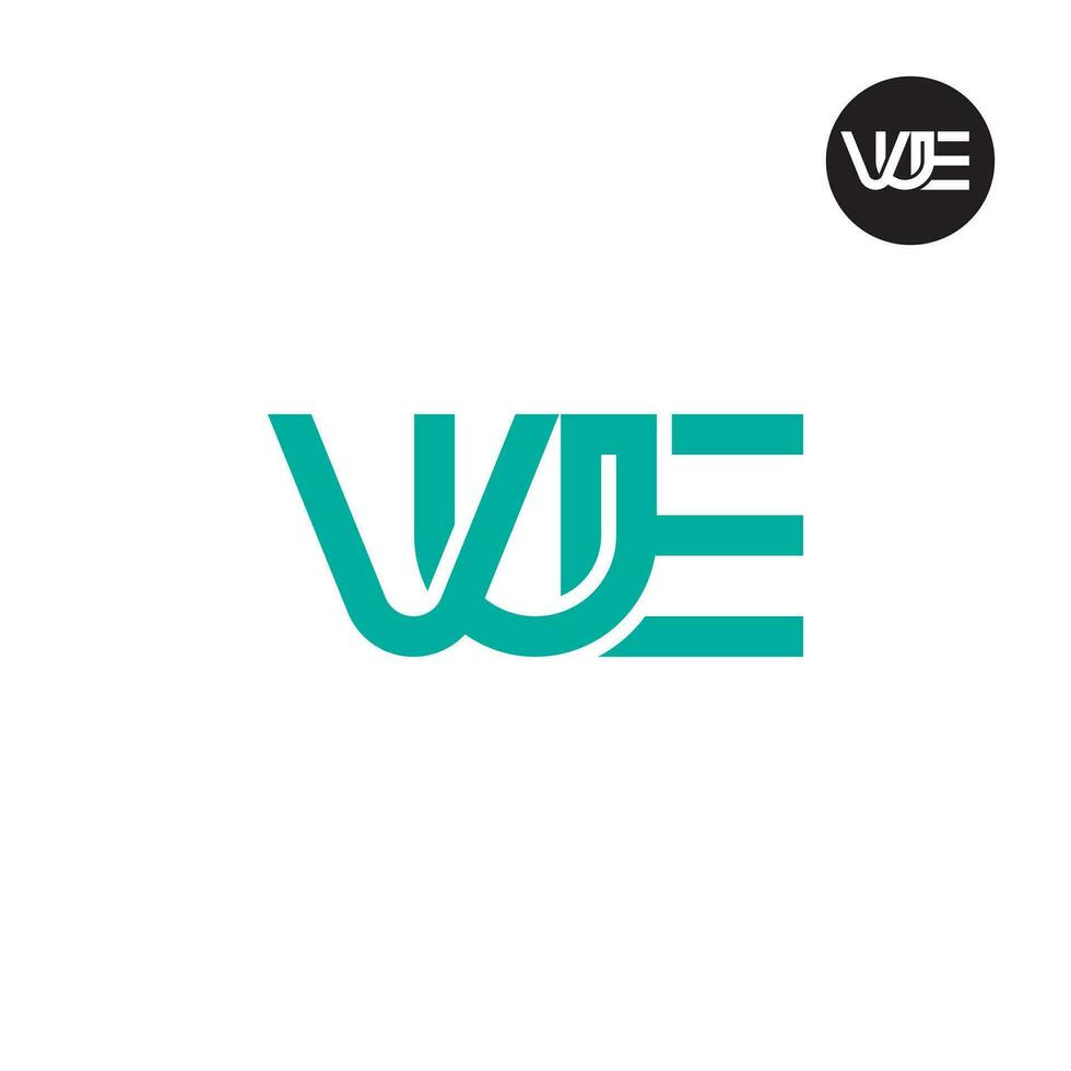 brief vue monogram logo ontwerp vector