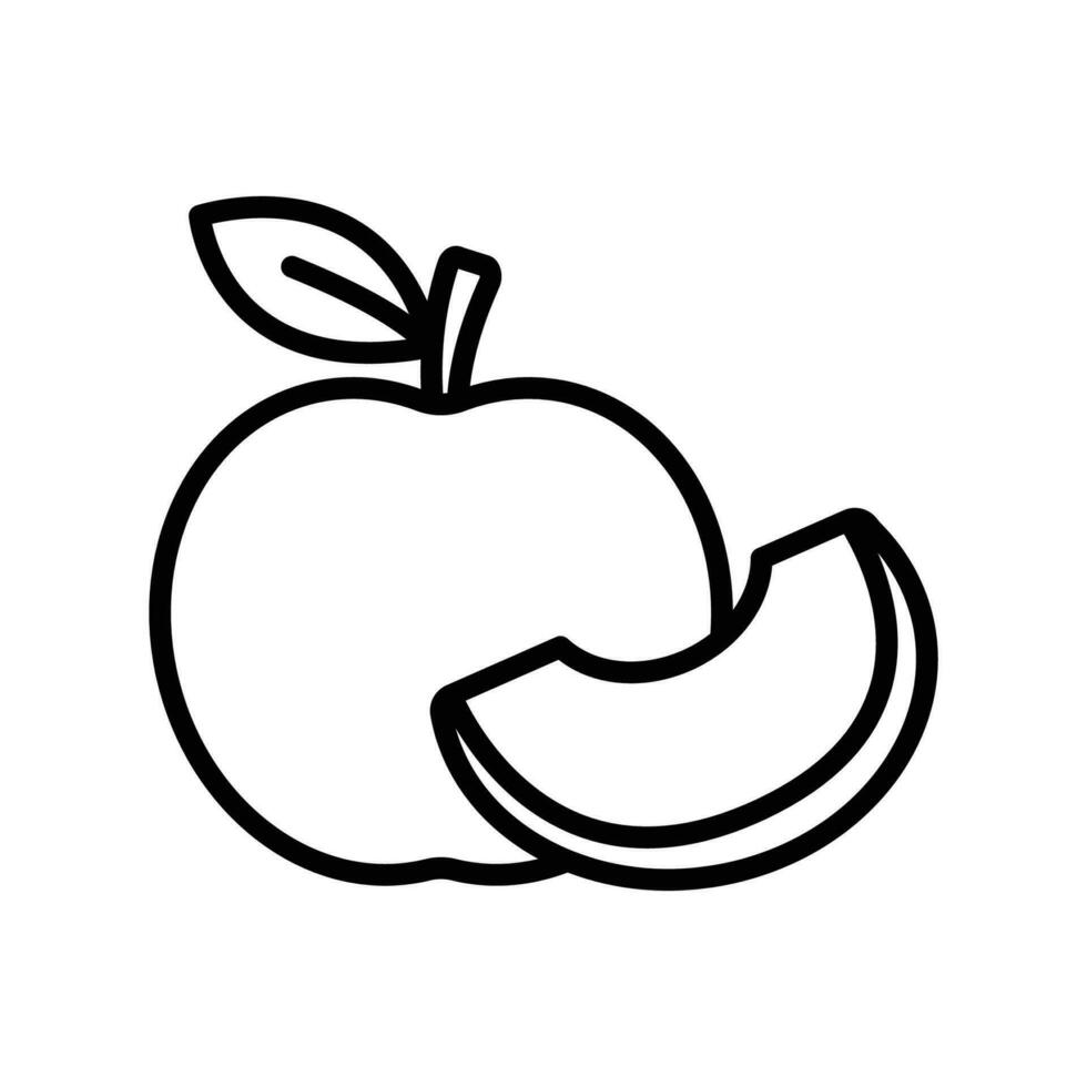 appel fruit icoon vector ontwerp sjabloon gemakkelijk en schoon