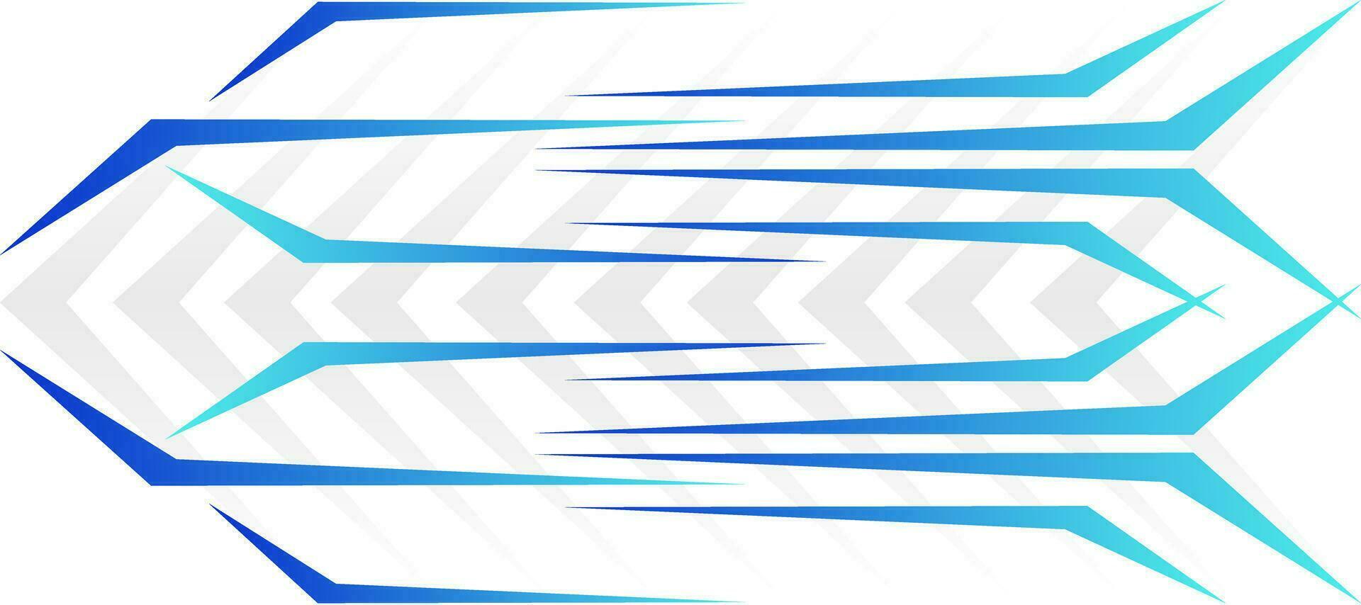 sportief scherp pijl blauw helling meetkundig modern futuristische achtergrond vector