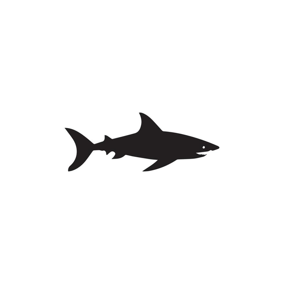 haai icoon Aan wit achtergrond. vector illustratie ontwerp.