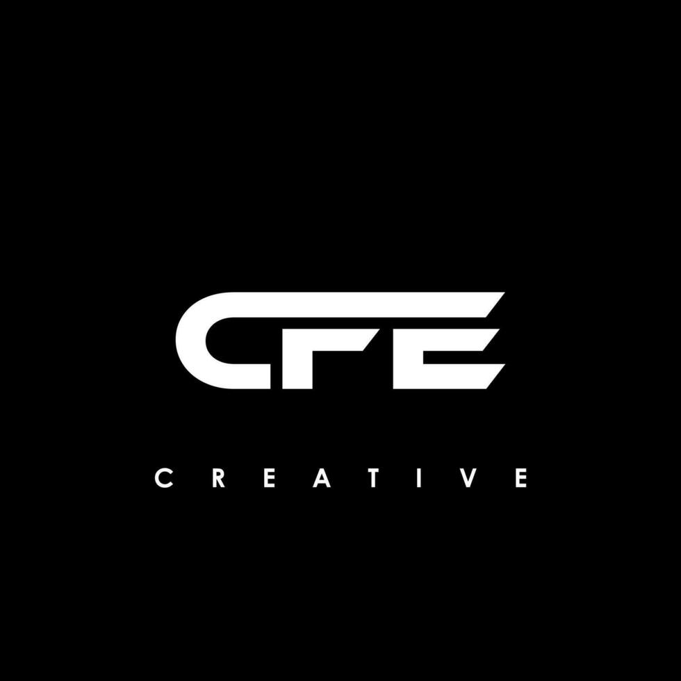 cfe brief eerste logo ontwerp sjabloon vector illustratie