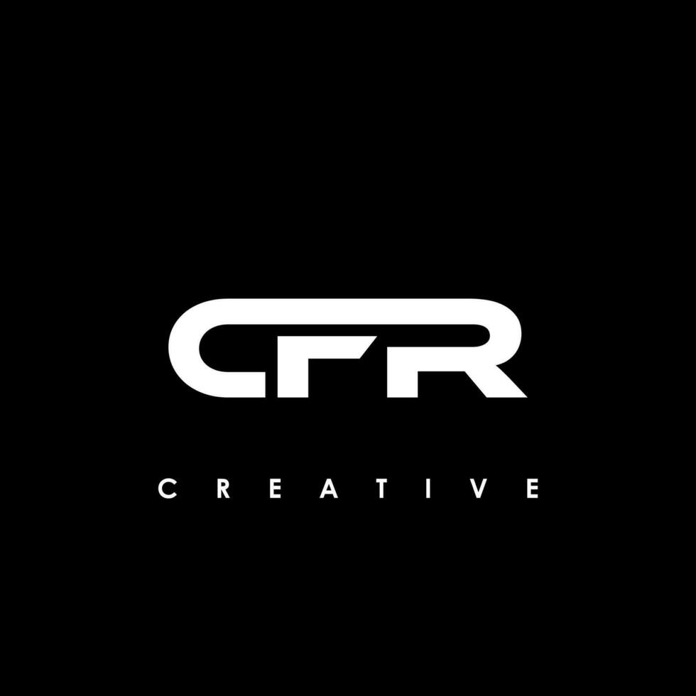 cfr brief eerste logo ontwerp sjabloon vector illustratie