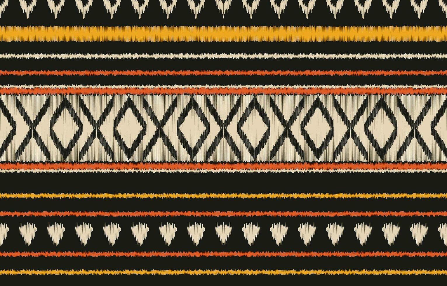 etnisch abstract ikat kunst. aztec ornament afdrukken. meetkundig etnisch patroon naadloos kleur oosters. ontwerp voor achtergrond ,gordijn, tapijt, behang, kleding, inpakken, batik, vector illustratie.