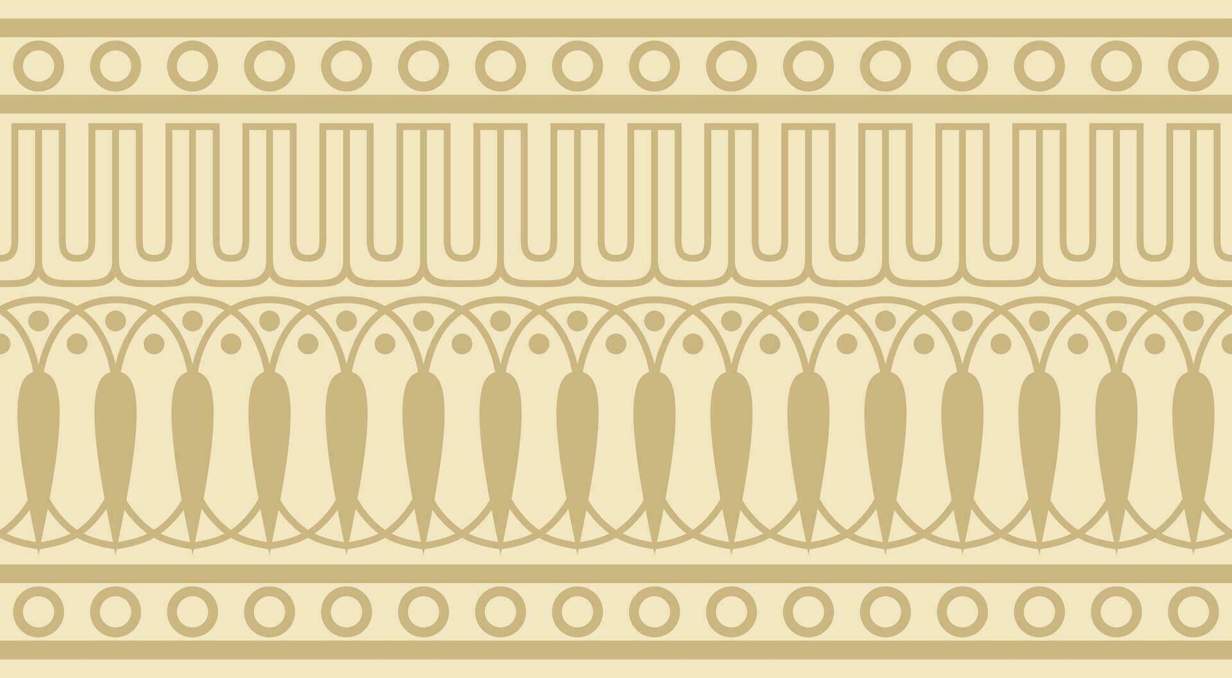 vector goud naadloos klassiek Grieks meander ornament. patroon van oude Griekenland. grens, kader van de Romeins rijk