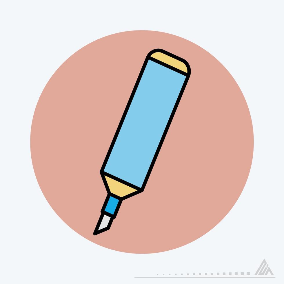 pictogram vector van marker - kleur partner stijl