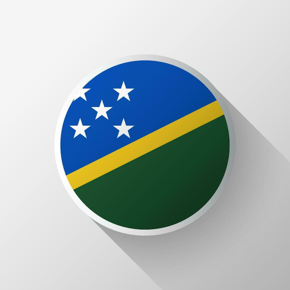 creatief Solomon eilanden vlag cirkel insigne vector