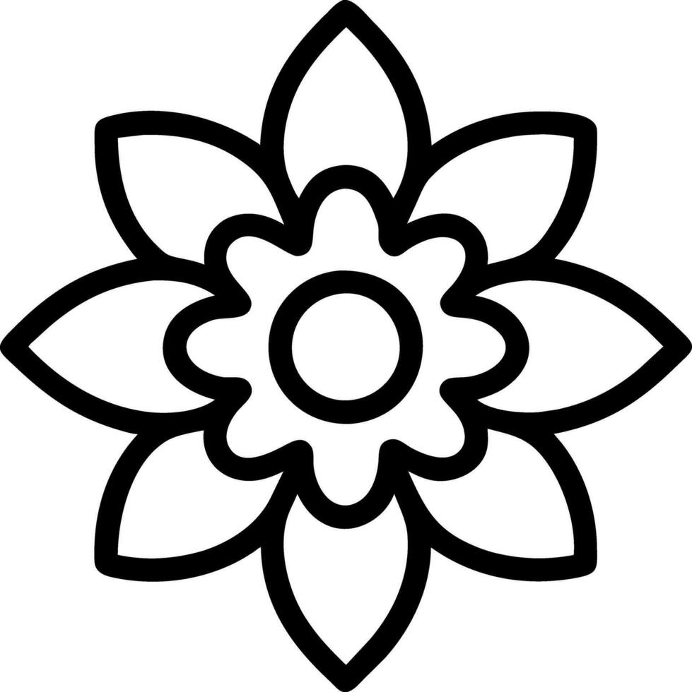 kleurboek bloem vector