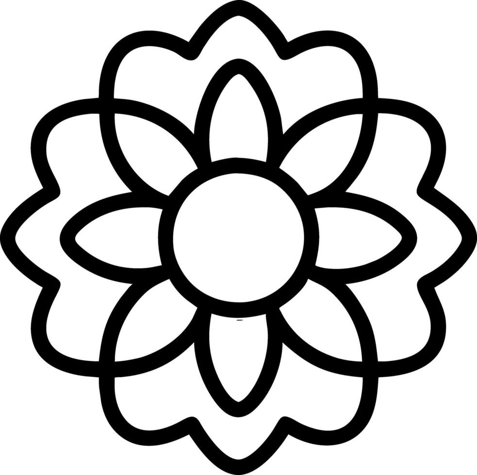 kleurboek bloem vector