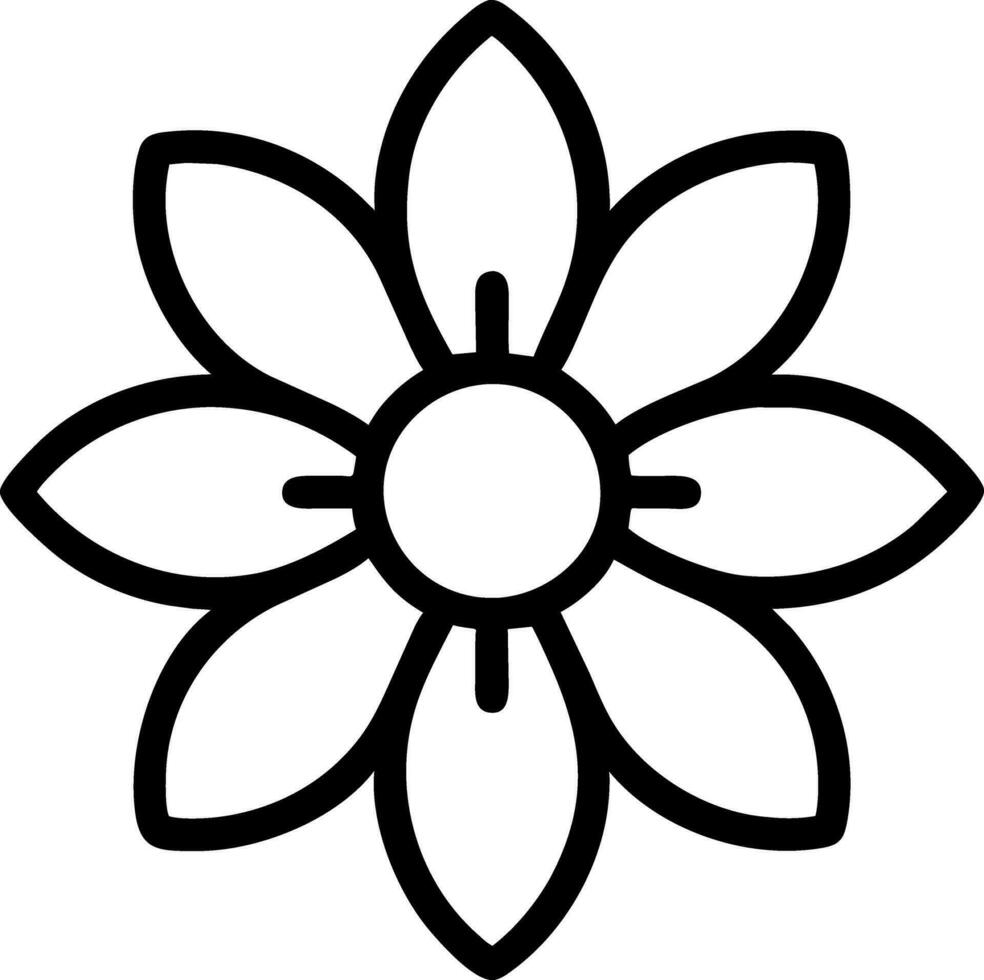 kleurboek bloem vector