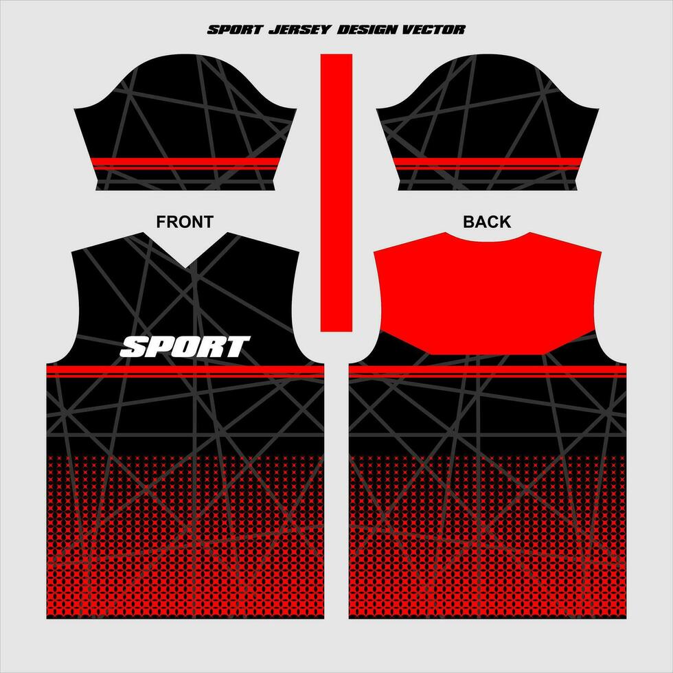 sport Jersey ontwerp klaar naar afdrukken vector