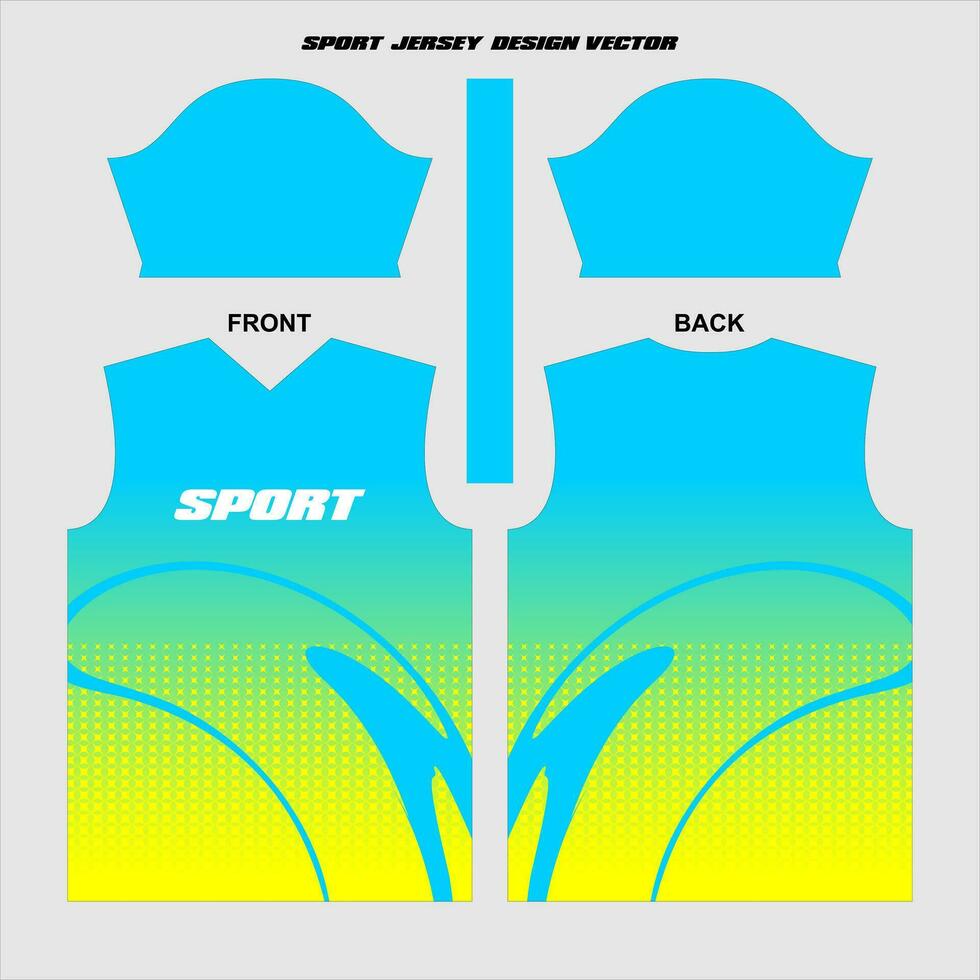 sport Jersey ontwerp klaar naar afdrukken vector