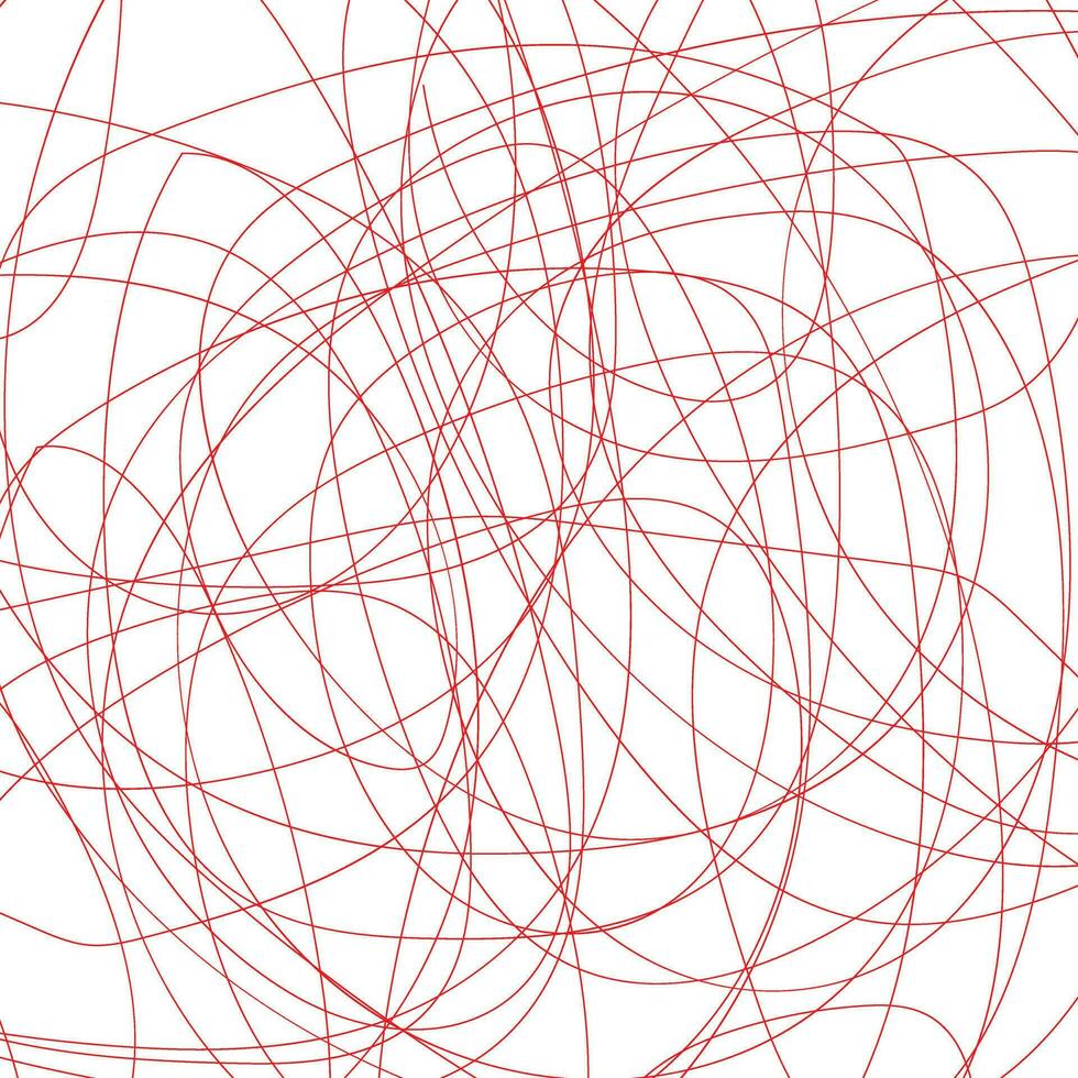 abstract meetkundig genaaid rood kleur chaotisch lijn patroon kunst vector