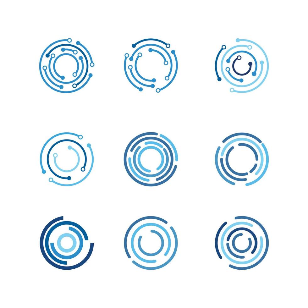 cirkel techno vector pictogram ontwerp