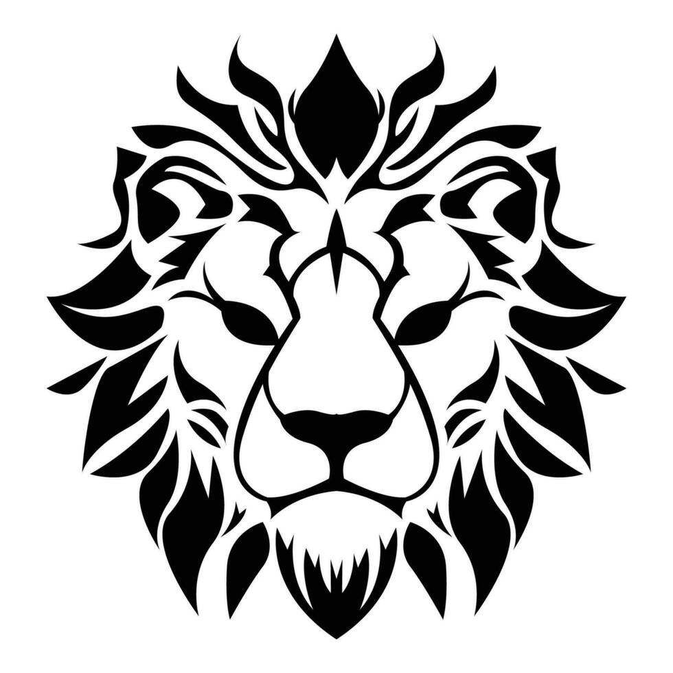 gemakkelijk abstract leeuw hoofd logo vector iconisch illustratie