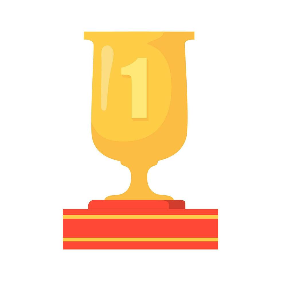 trofee icoon, medaille icoon, winnaar, illustratie logo gemakkelijk ontwerp vector