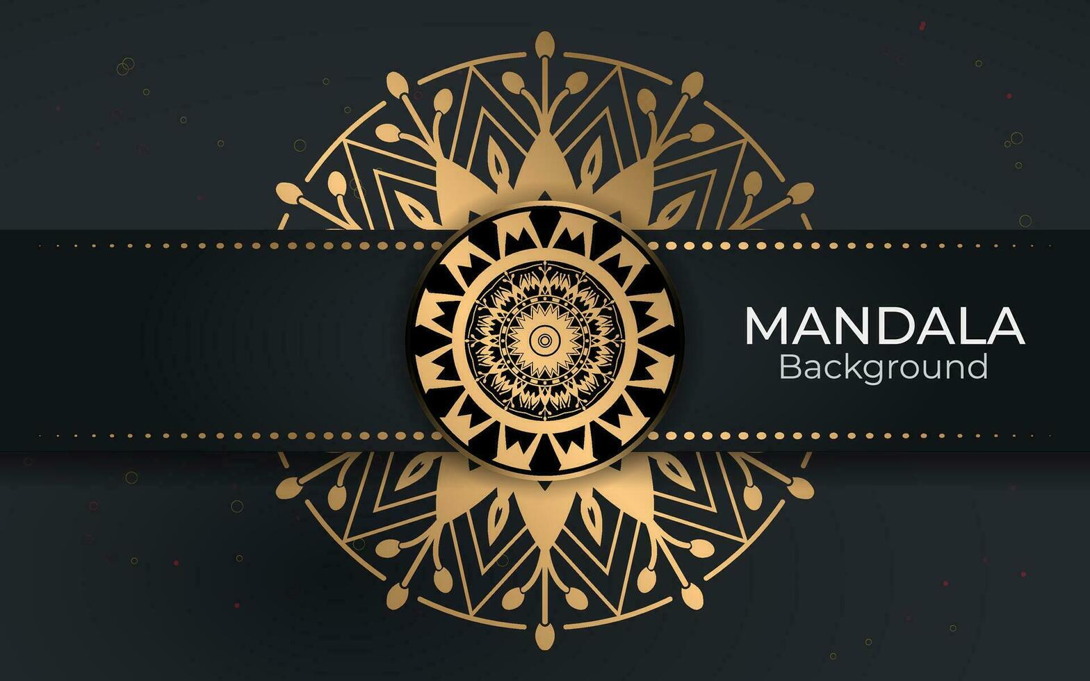 luxe goud mandala, kleurrijk mandala voor henna, mehndi, tatoeëren, decoratief etnisch sier- elementen, oosters patronen, Arabisch mandala ontwerp. vector