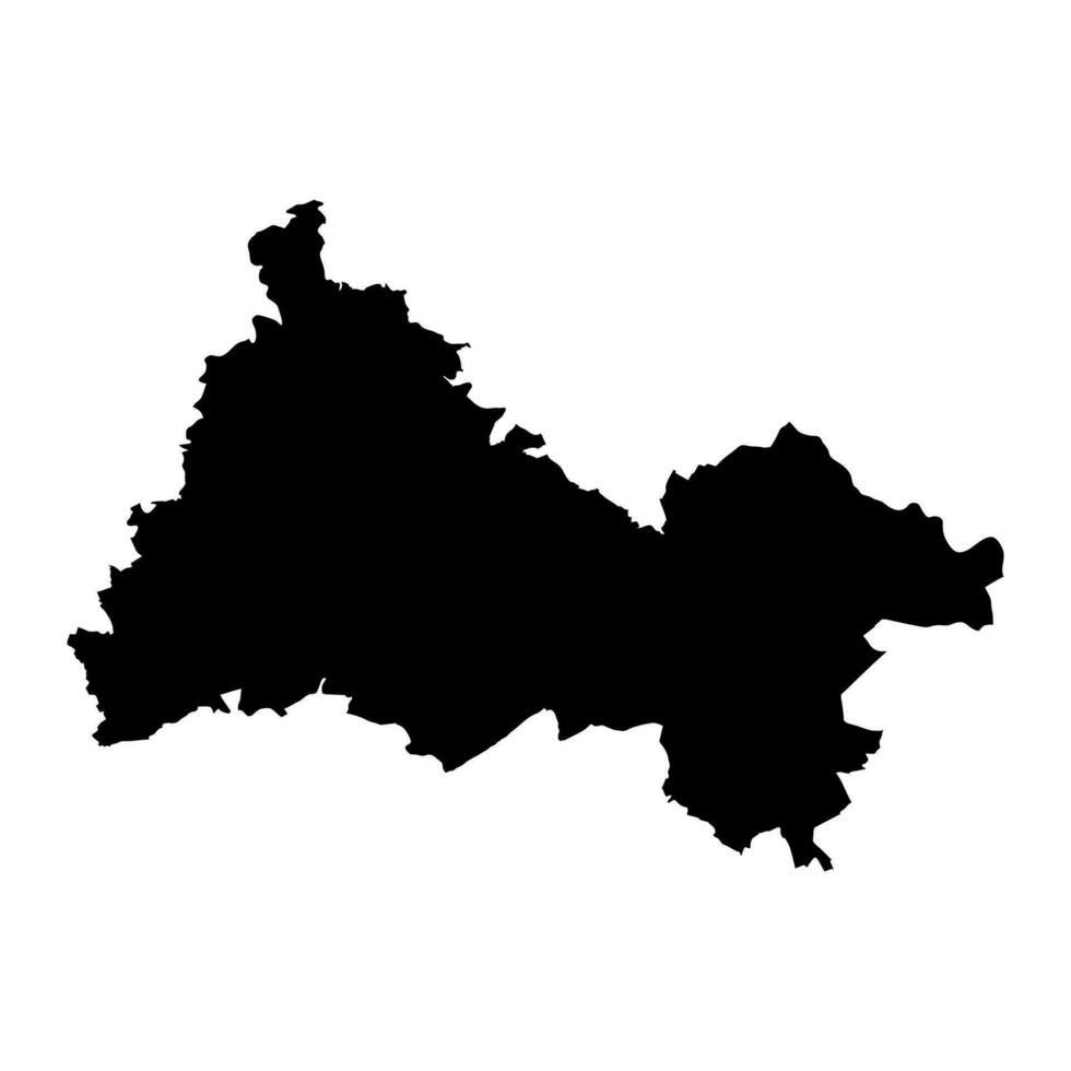 diekirch kanton kaart, administratief divisie van luxemburg. vector illustratie.