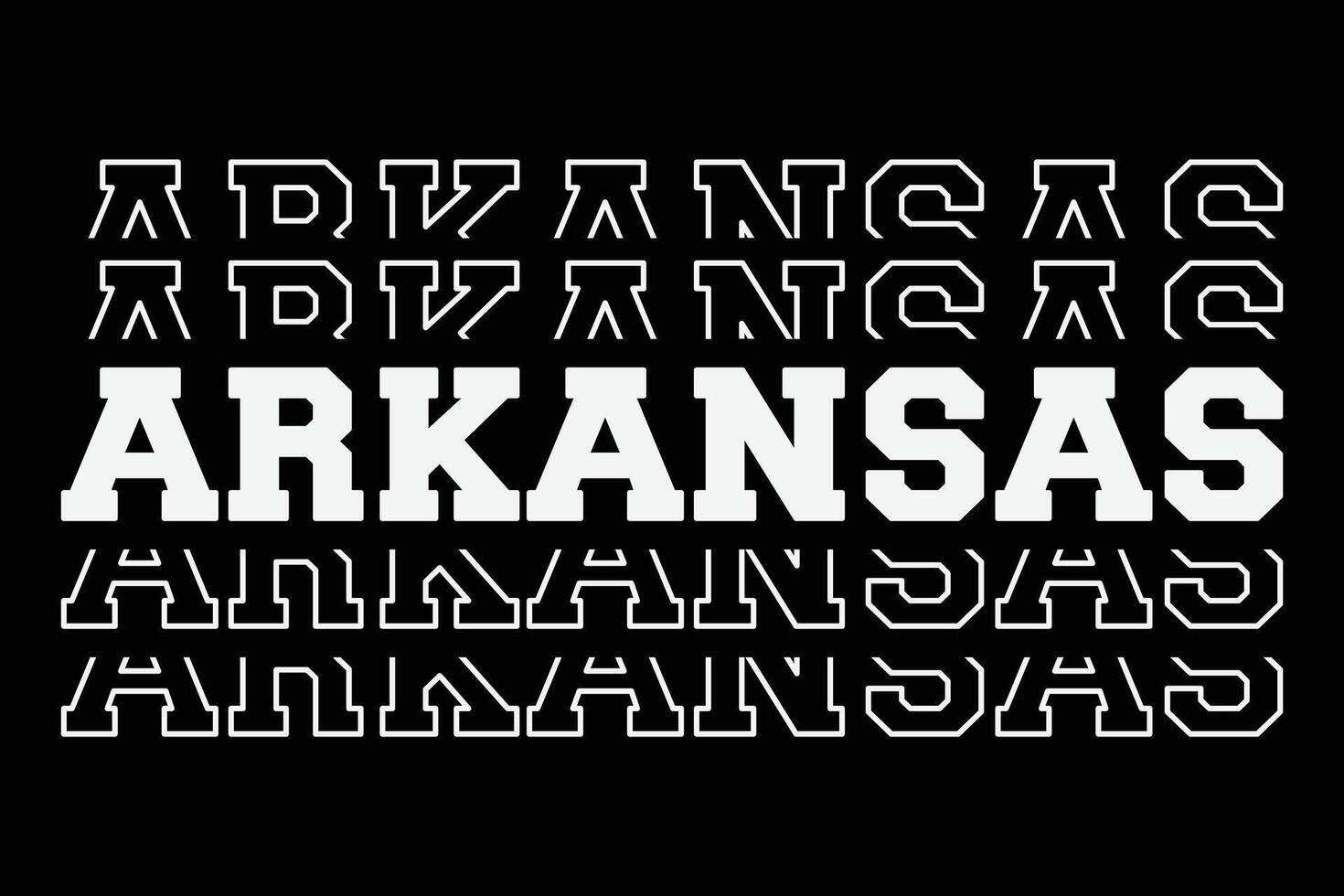 patriottisch Verenigde Staten van Amerika staat Arkansas t-shirt ontwerp vector
