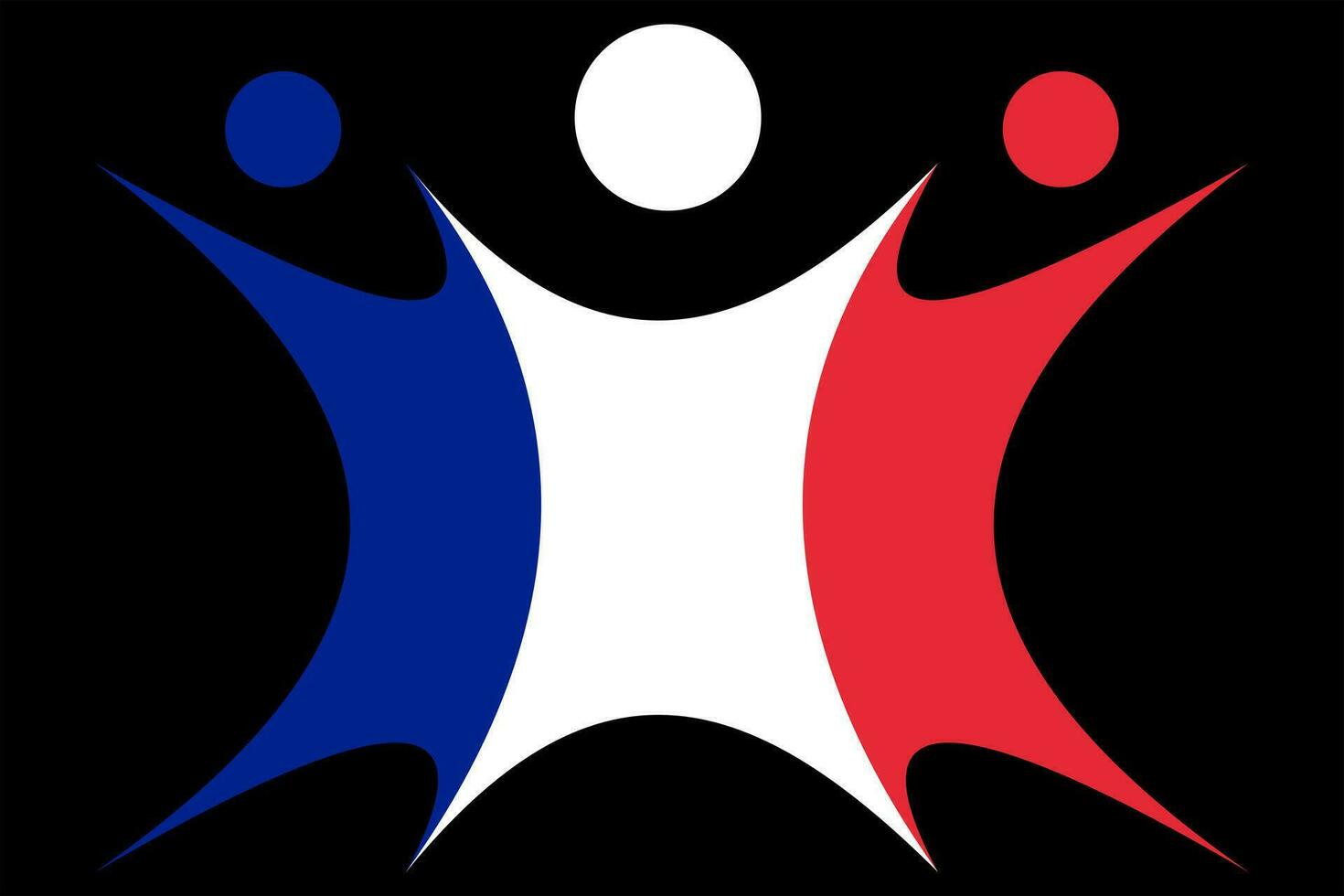 Frankrijk ontwerp vlag vector kunst