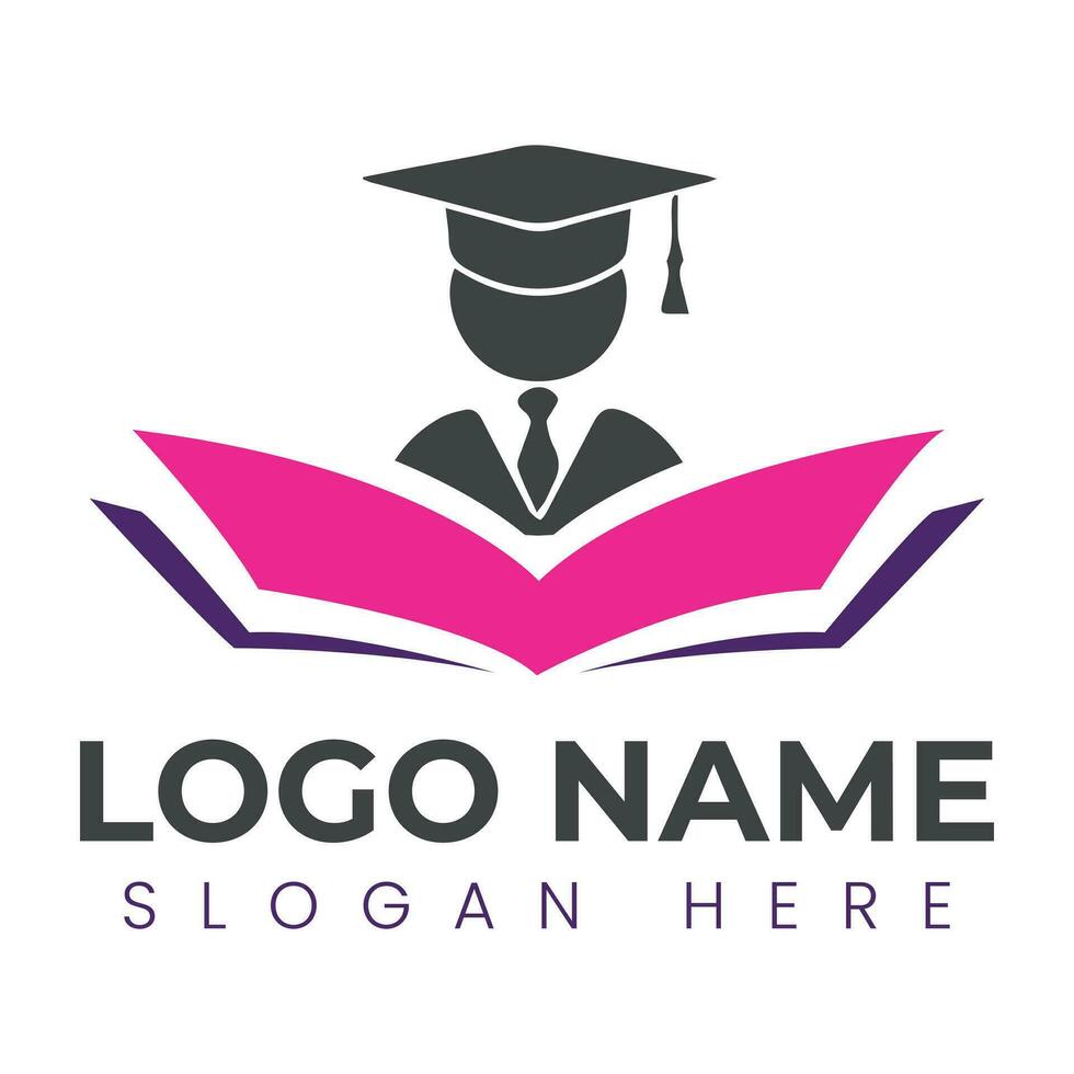 educatief logo-ontwerp vector