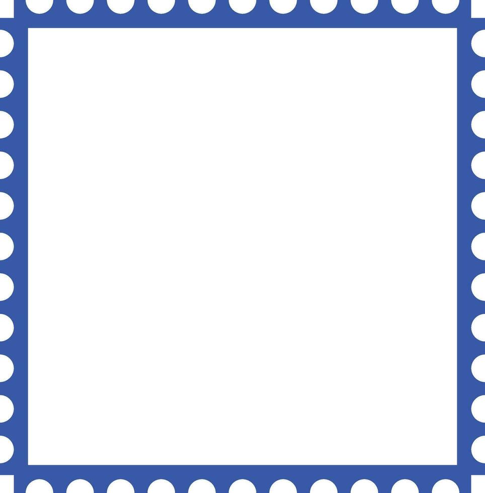 gemakkelijk postzegel plein kader icoon vector