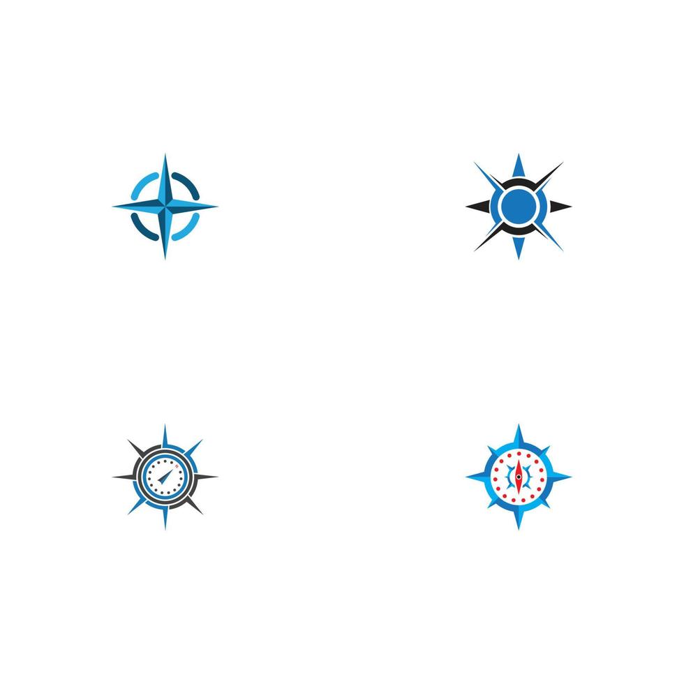 kompas logo sjabloon vector pictogram illustratie