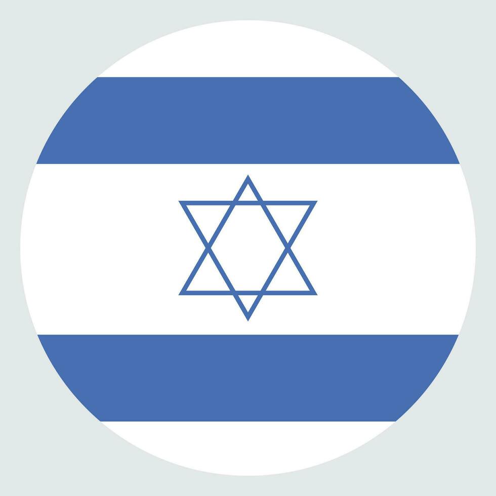 de vlag van Israël. vlag icoon. standaard- kleur. vector