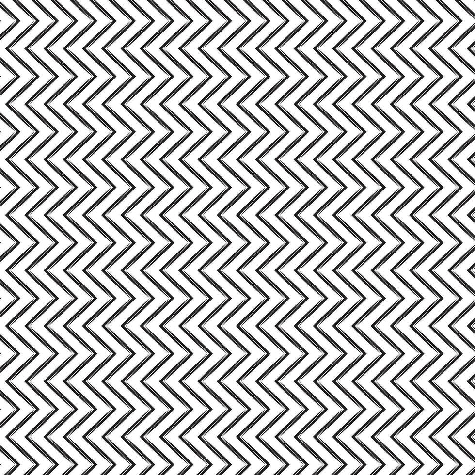 abstract gemakkelijk genaaid zwart kleur zig zag patroon vector