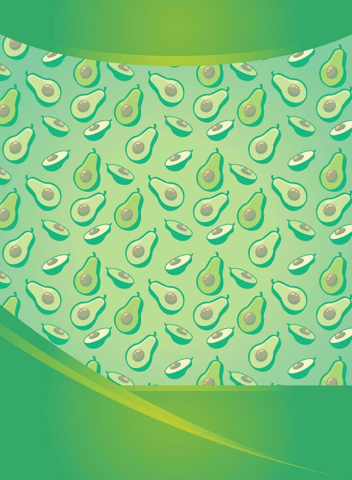avocado patroon, structuur achtergrond, voor stoffen, achtergronden, voedsel publicatie achtergronden vector