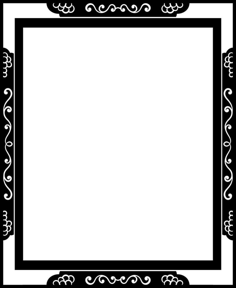 vector rechthoek ornament kader