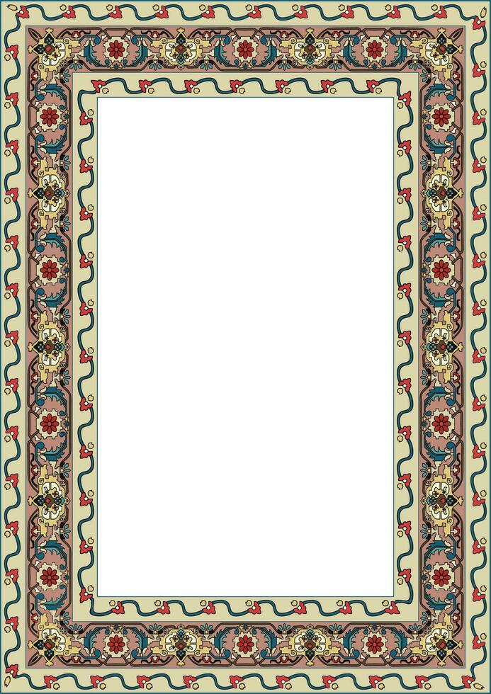 decoratief patroon kader met bloemen ornamenten voor kaarten en uitnodigingen vector