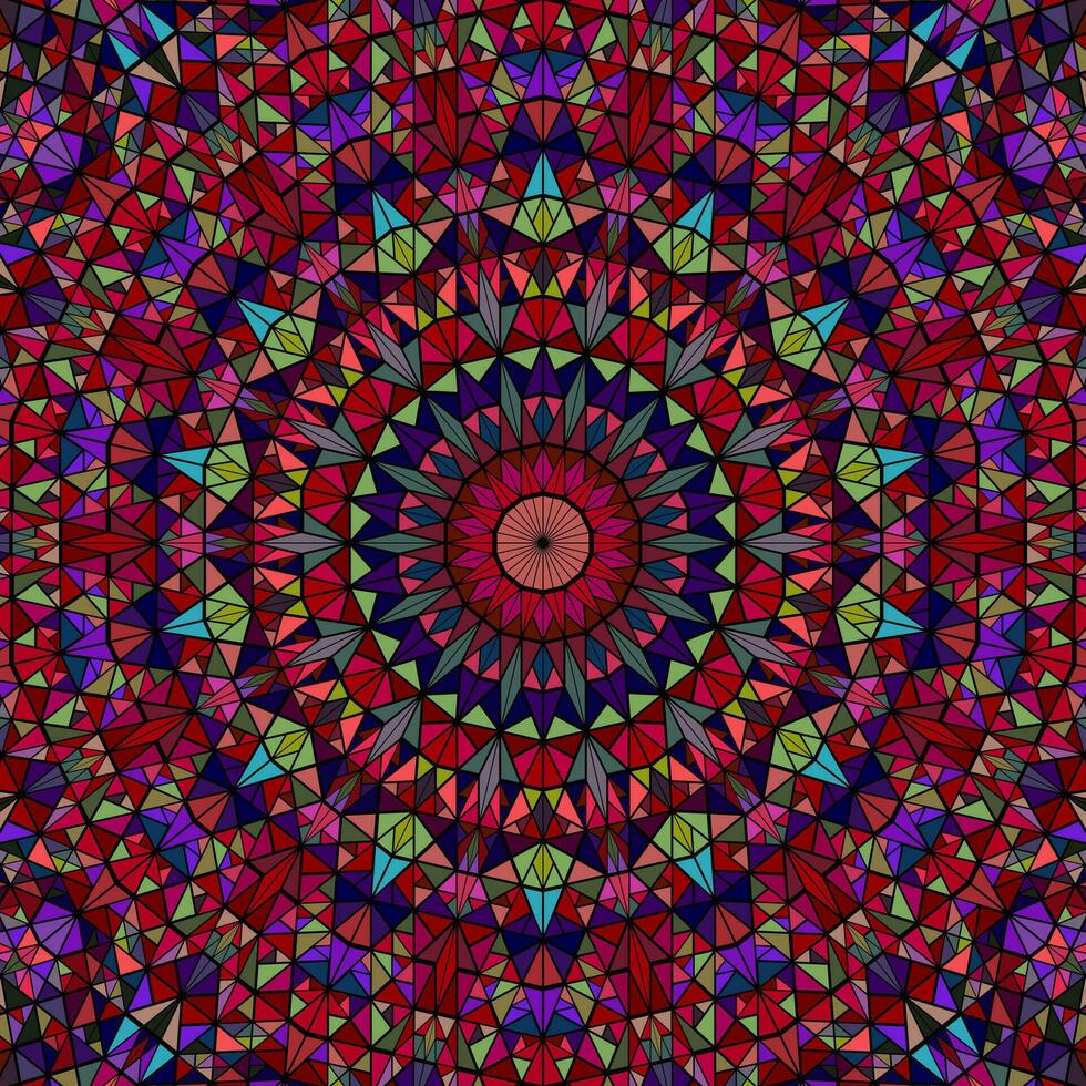 dynamisch kleurrijk ronde patroon mandala achtergrond - circulaire abstract vector grafisch ontwerp