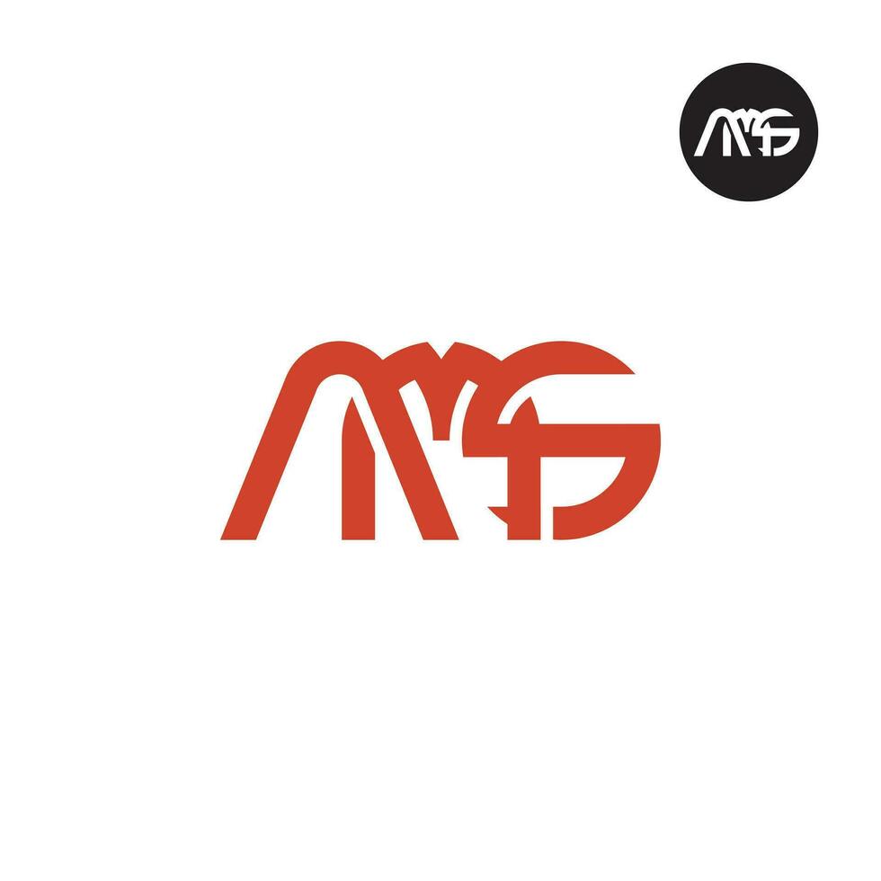brief ams monogram logo ontwerp vector