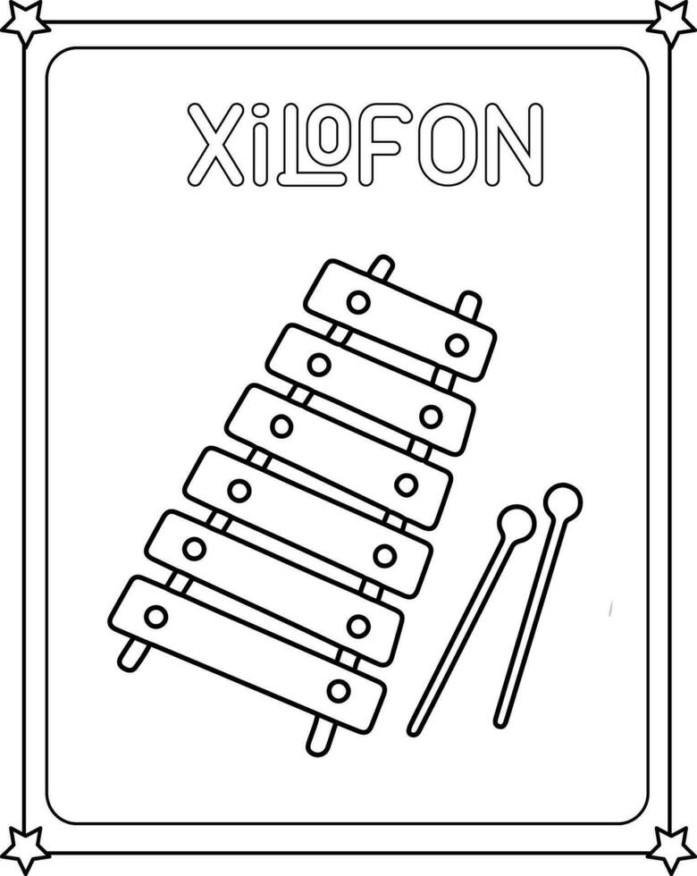 vector ontwerp tekening xilofoon