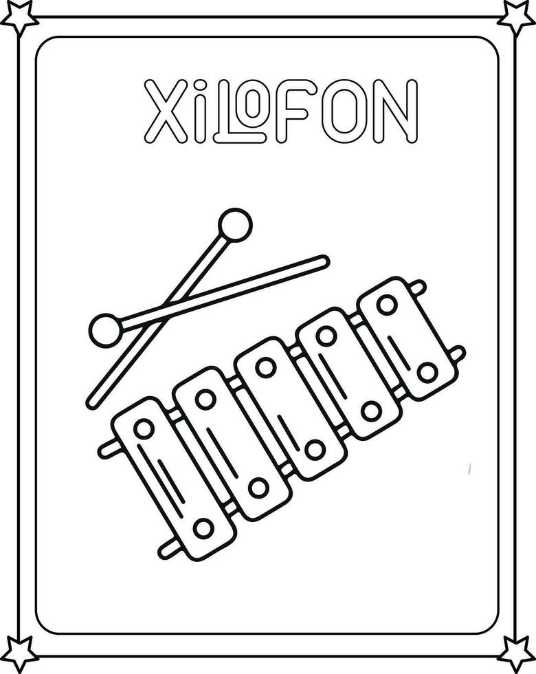 vector ontwerp tekening xilofoon